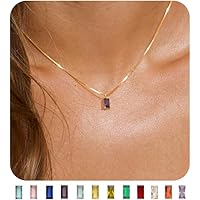 Amazon.com: PAVOI Rhodium Plated Amethyst Gemstone Pendant